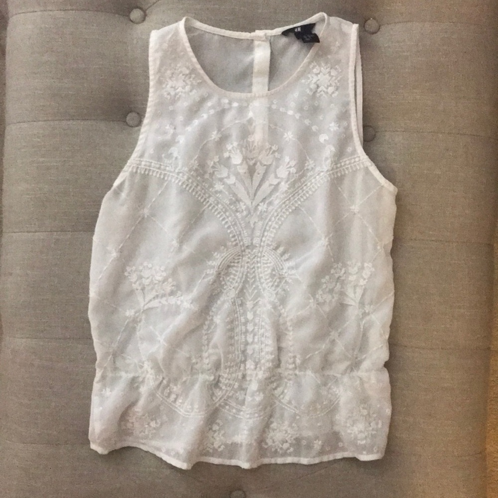 Sheer lace top